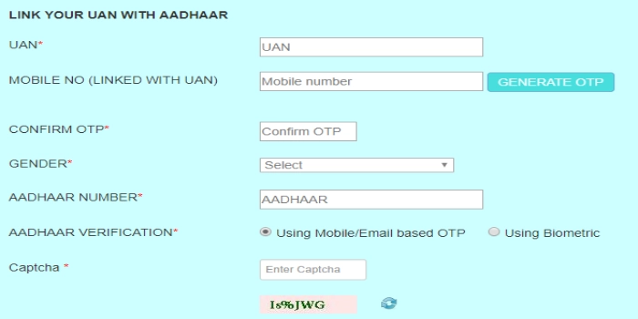 uan aadhar link